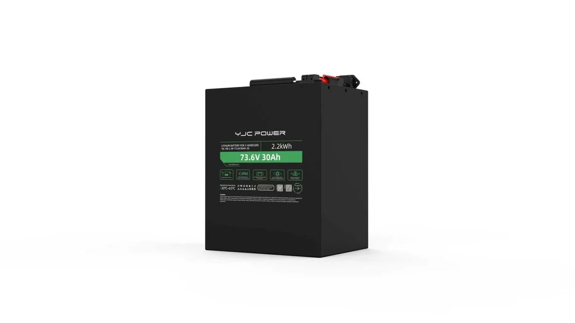 ইলেকট্রিক দুই চাকার গাড়ির জন্য YJC Power 73.6 V 30 Ah লিথিয়াম ব্যাটারি প্যাক