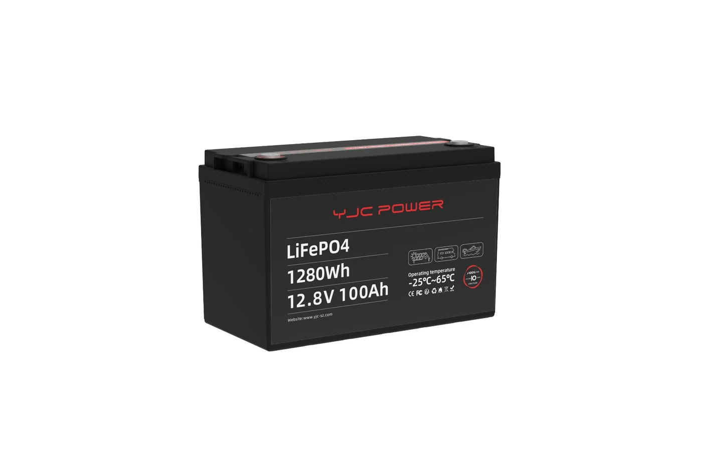 YJC Power IPS lithium battery detail view