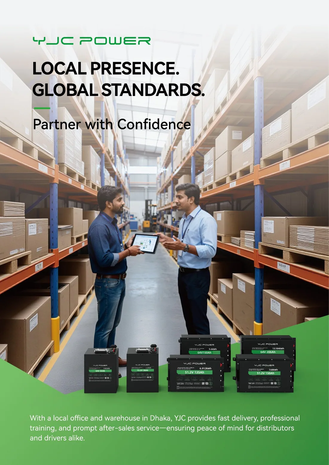 YJC Power local service promotional material