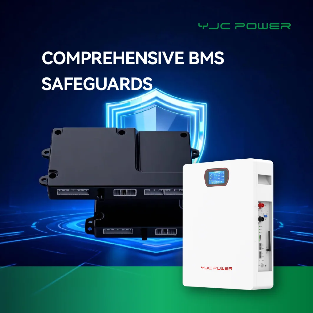 YJC Power wall-mounted solar battery installation