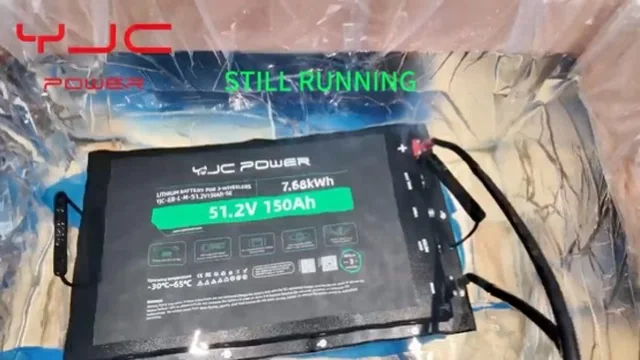 পানিতে ডুবিয়ে রাখার পরও চালু YJC 51.2 V 150 Ah ব্যাটারি — ওয়াটারপ্রুফ টেস্ট